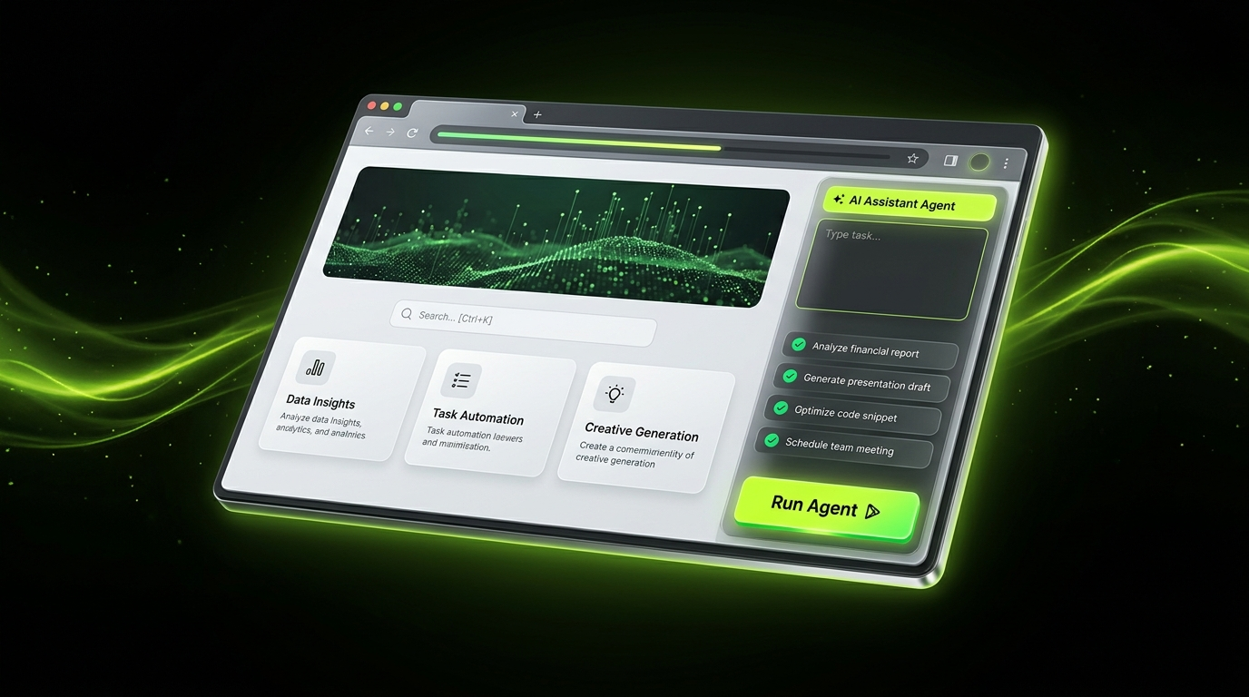 FillAi agent panel running inside a web browser